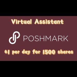 Poshmark Virtual Assistant - $1/ Day 1500 shares
